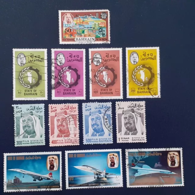 Bahrain 1970's stamps inc. 1st Concorde flight