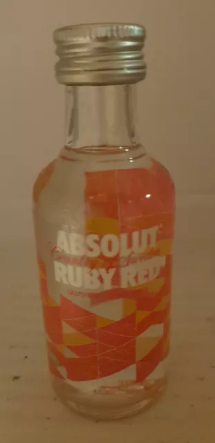 VODKA ABSOLUT RUBY RED 50ml 40% SWEDEN miniatura mignonette mini bottle