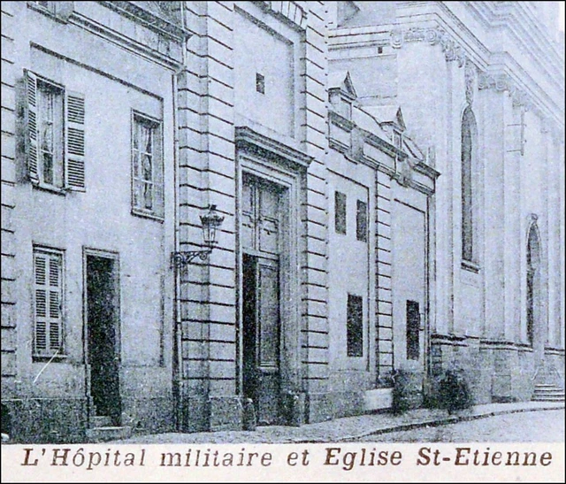 Lille Military Hospital 1903 Church St-Etienne Old Postcard North Cpa