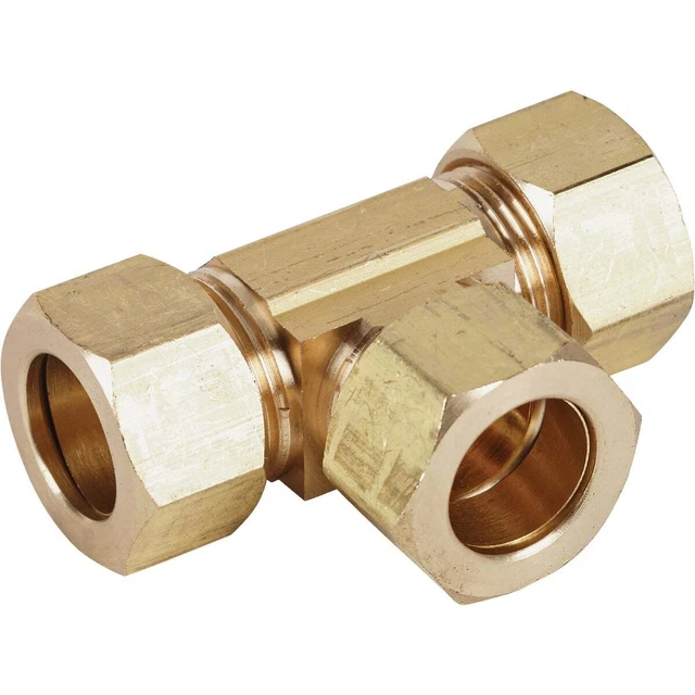 Do it 5/8 In. Compression Brass Tee 458430 SIM Supply, Inc. 458430 5/8"