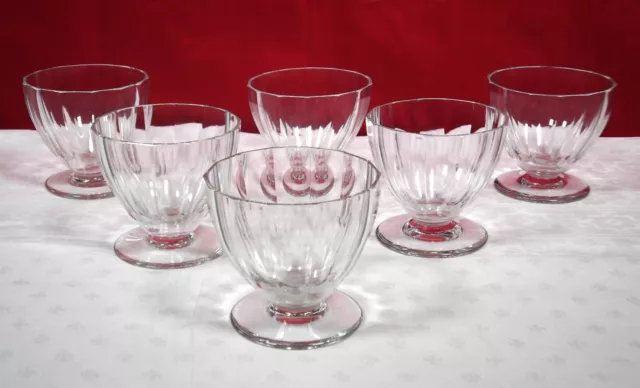 6 Très rares Verres à Eau cristal de  Baccarat service 1930 - 2 lots disponibles 3