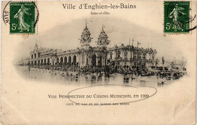 CPA Ville d'Enghien-les-Bains - Seine-et-Oise - Vue Perspective du .. (290676)