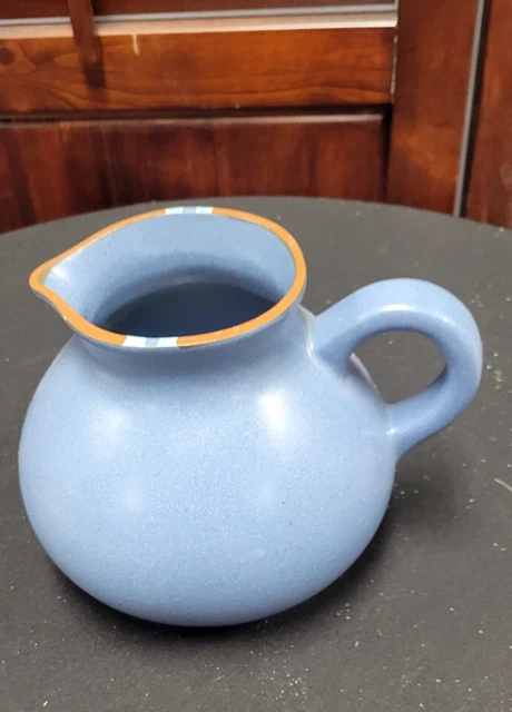 Dansk Mesa Blue (Sky Blue) Portugal Jug/Pitcher 6 1/8" - Excellent Vtg Euc