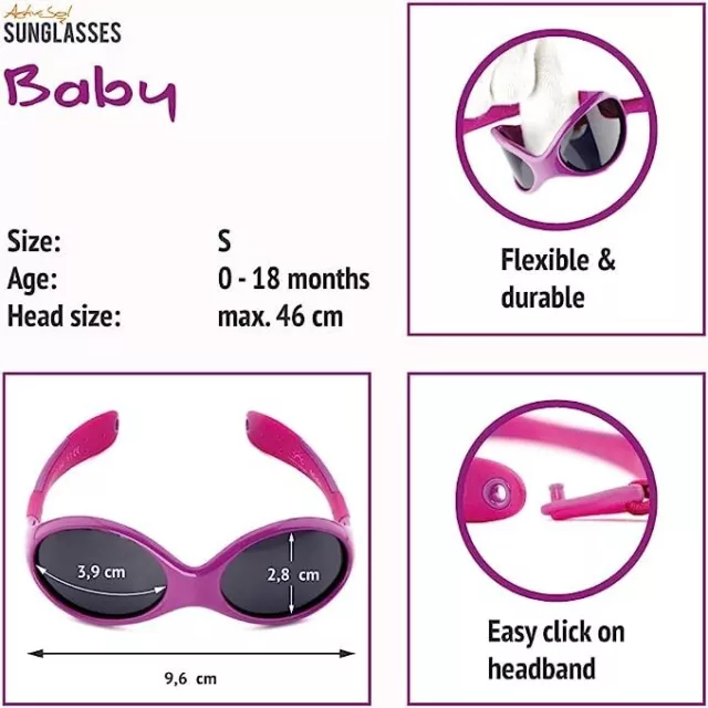 Lunettes de soleil Active Sol pour BÉBÉ 0 à 24 mois Protection 100 % UV 400 3