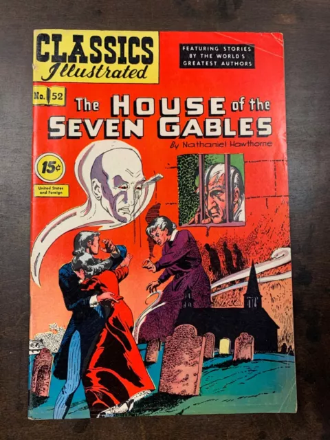 Classics Illustrated #52 House Of Seven Gables   (Hrn 121) Vf-