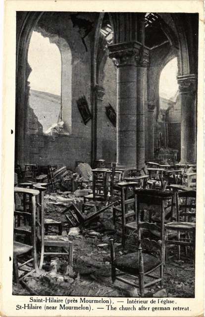 CPA AK Militaire Saint-Hilaire pres Mourmelon Interieur de l'Eglise (695183)