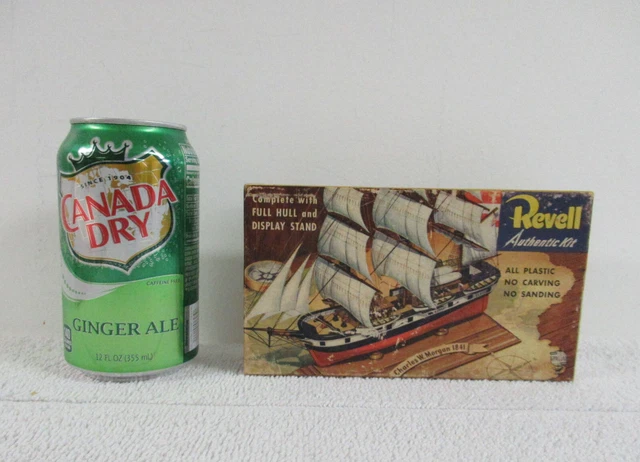 Tiny 1841 Charles W. Morgan Whaling Ship Plastic Model : 1954 Revell Kit Tiny 1841 Charles W. Morgan Whaling Ship Plastic Model : 1954 Revell Kit
