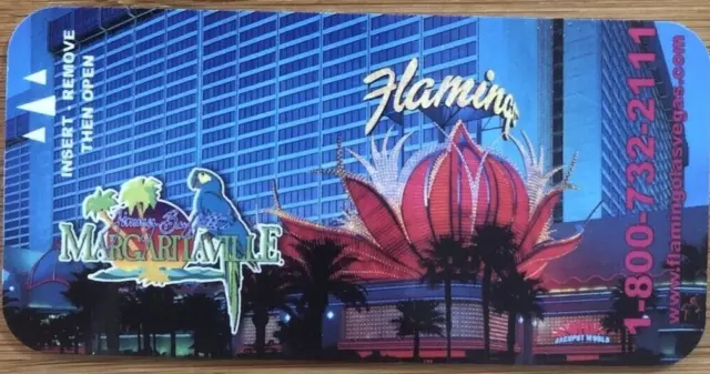 FLAMINGO Jimmy Buffett's MARGARITAVILLE  Casino Room Key Card Express Checkout