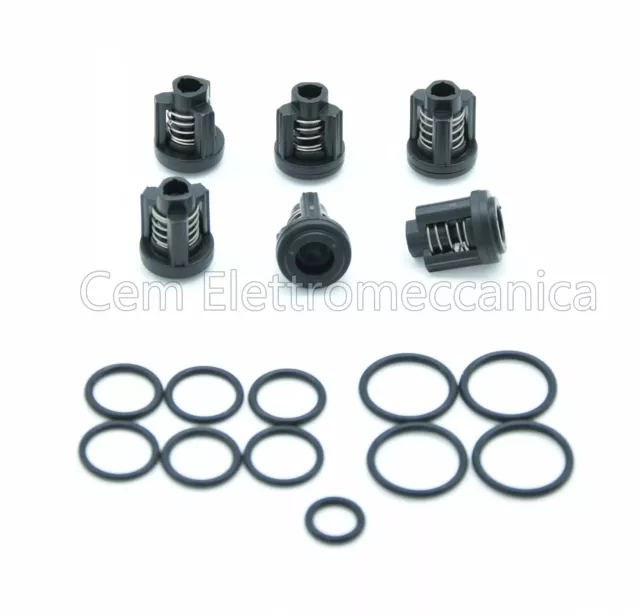 Kit 6 valvole per pompa idropulitrice COMET KS 1600 ricambio originale con oring