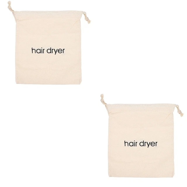 2 PCS Sac De Rangement Pour Sèche-cheveux Pochette À Cordon Voyage 2