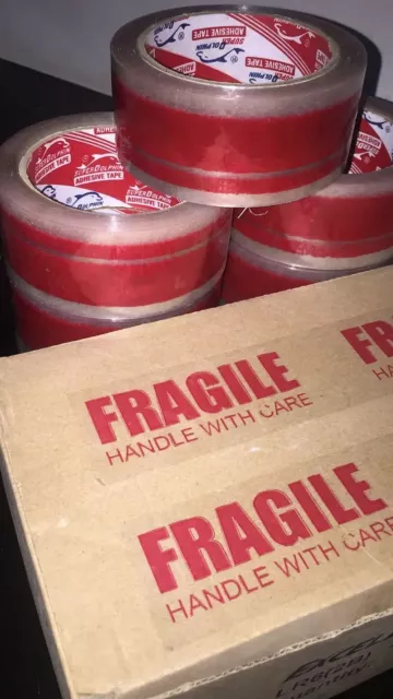Fragile Printed Strong Packaging Tape 2 Inch Cut Size 90 Yards