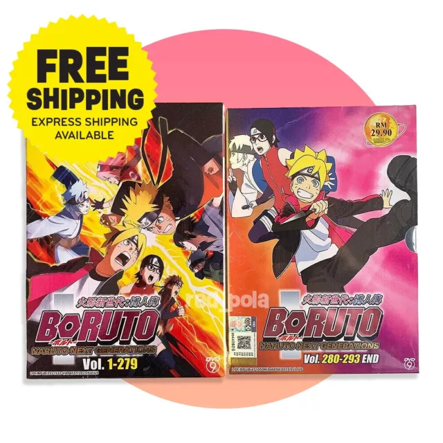 Boruto Naruto Next Generations (Vol.1-279) DVD with Eng Dub/Eng Sub