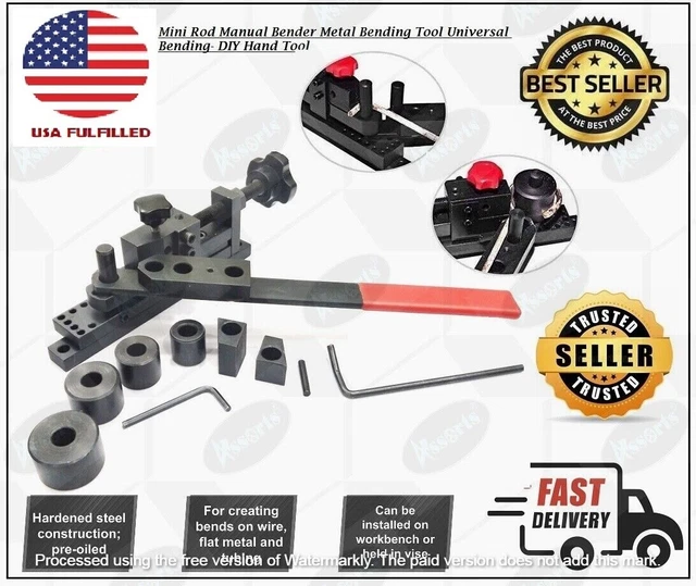 Mini Rod Manual Metal Bending Tool Universal Bending- DIY Hand Tool -USA FULFILL