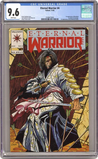 Eternal Warrior #4 CGC 9.6 1992 2109415002 1st app. Bloodshot (cameo)