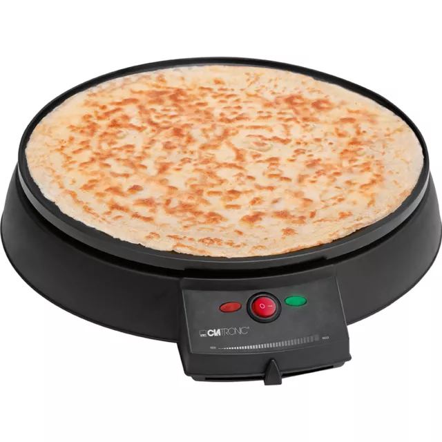 Crepera Maquina de hacer crepes plato de 29cm 900 W Clatronic CM 3372