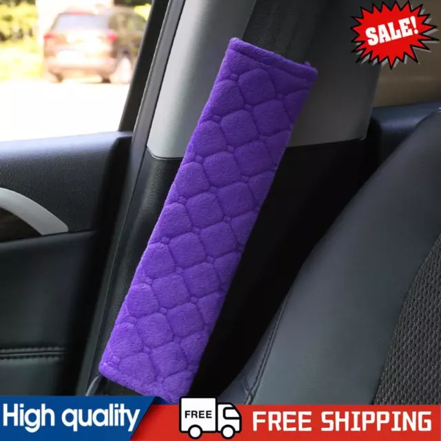 2PCS CAR SEAT Belt Cover Plush Safety Belt Shoulder Pad Interior Decor  (Purple) $11.87 - PicClick AU