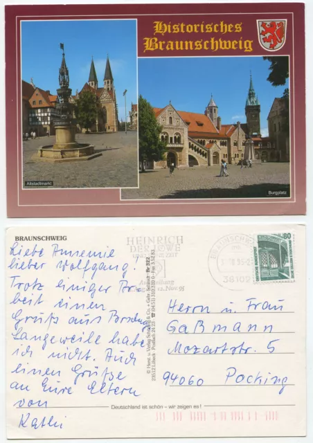 27359 - Historical Braunschweig - postcard, run 31.10.1995