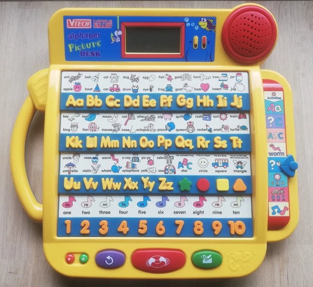 VINTAGE VTECH Little Smart Alphabet Picture Desk - FULLY WORKING CLEAN ...