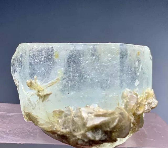 67 Carat Natural Terminated Aquamarine Crystal with Mica from Pakistan