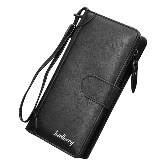 Mens Leather Wallet RFID Credit / ID Card Holder Pocket Business Handbag Purse