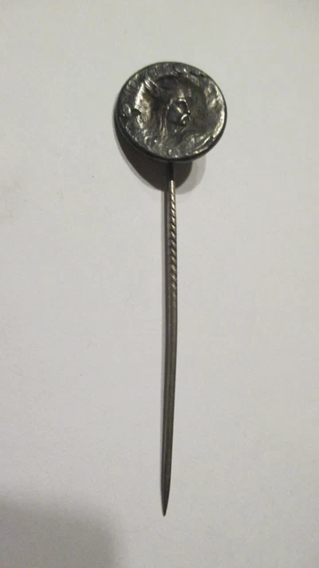 Épingle à Cravate Broche Plaqué Or Avec Améthyste - Vintage - Magnifique état