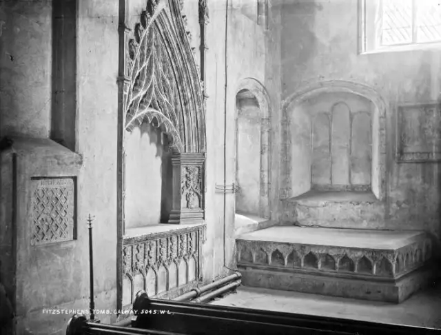 ABBEY FITZSTEPHEN'S TOMB, Galway City, Co. Galway Ireland c1900 OLD ...