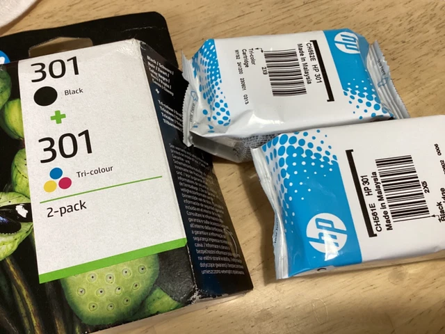 Original HP 301 Black & Colour Ink Cartridge for Deskjet 2050 2050a 2050se