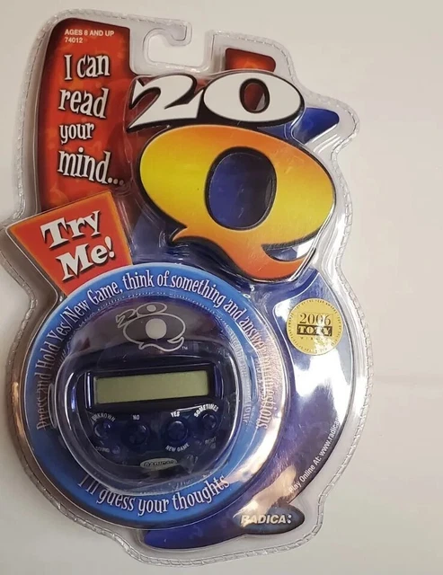 NEW SEALED RADICA 20Q 20 Questions Handheld Game BLUE 31.08