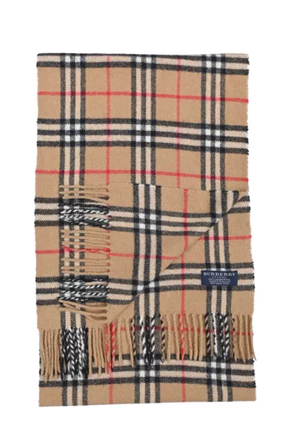 Genuine Burberry 100% Lambswool Vintage Unisex Scarf