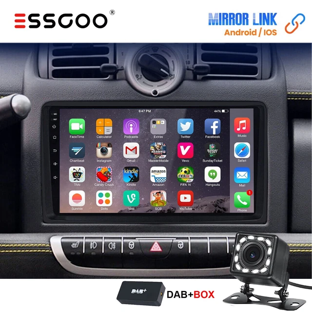 Android 13 Autoradio Für Smart Fortwo/Forfour 453 - 9 Zoll Touchscreen Mit CarPlay & Rückfahrkamera