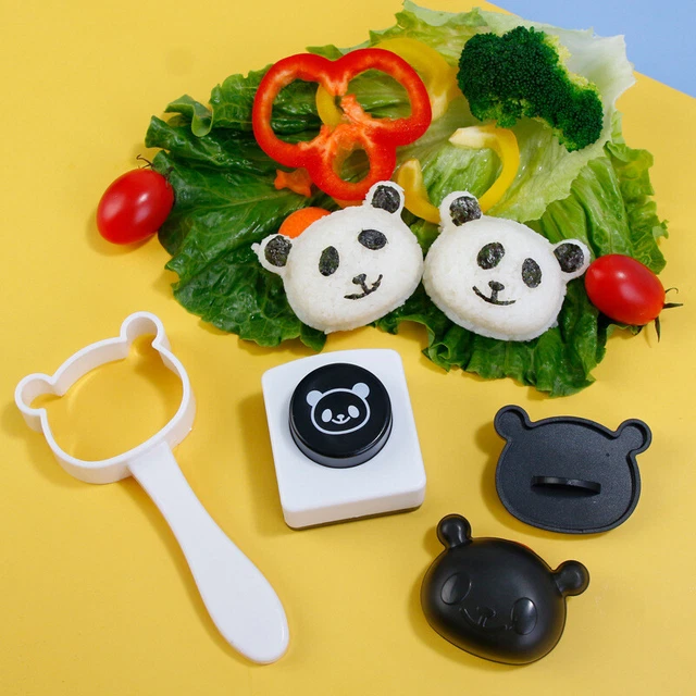 2PCS PANDA FORM Sushi Reiskugel Form Onigiri Form Nori DIY Maker Bento ...