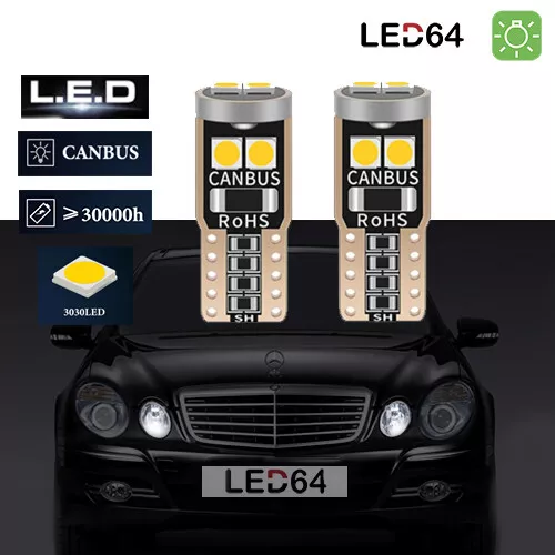 2 ampoules à LED 3030  Blanc veilleuses feux de position  Mercedes classe E W211