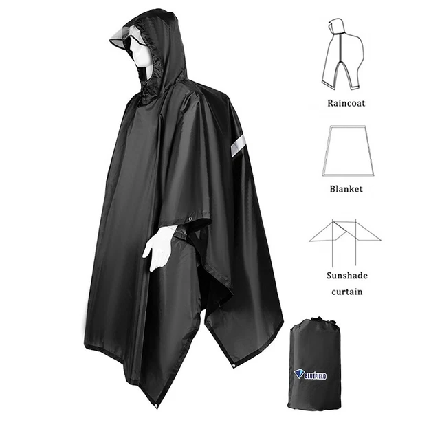 SAC DOS capuche poncho de pluie avec corde de contraction du visage ...