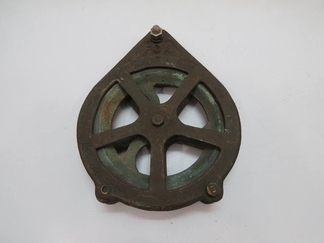 Kolstrand 6 inch Bronze Pulley Block Long line Gurdie (C4B771B)