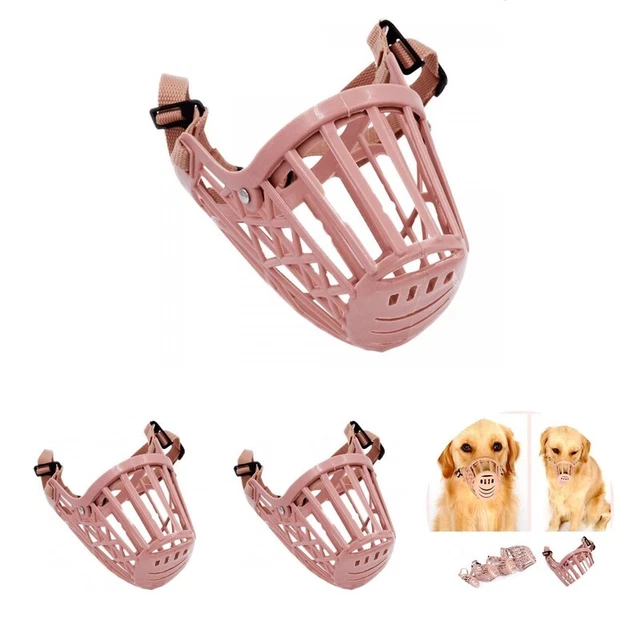 Bozal de mascota con almohadilla nasal bozal de perro fácil de llevar