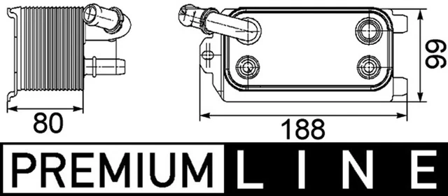 Raffreddatore olio Mahle cambio automatico BEHR *** PREMIUM LINE *** CLC 72 000P per Ford