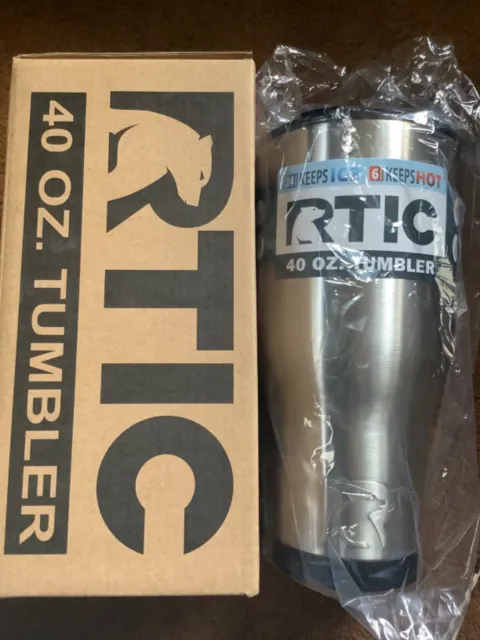 RTIC 40oz Thermal Tumbler Stainless Mug Travel Cup Cold/Hot Same Day Ship ! 6