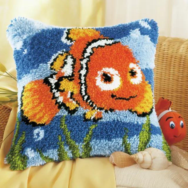 Vervaco Latch Hook Kit: Cushion: Disney: Nemo