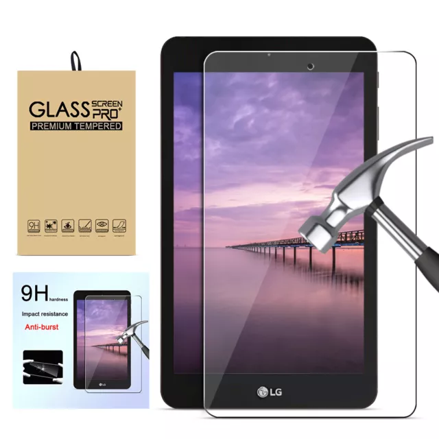 For LG GPad F2 LK460 Glass/GPad X2 Plus 8" Screen Protector Clear Tempered Glass