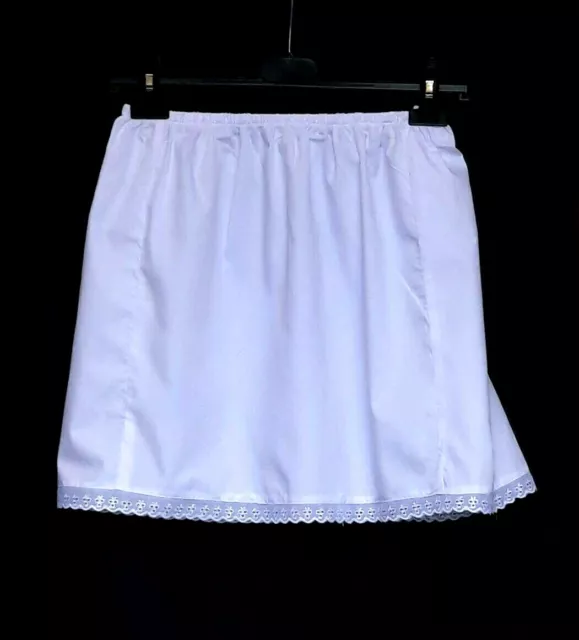 LADIES WHITE /BLACK Underskirt UK size 6-20 Pure Cotton Half Slip 24 Waist  Slip £8.99 - PicClick UK