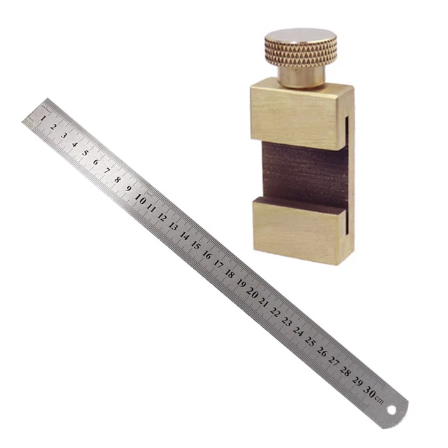 Regolatore in acciaio inox blocco limitato falegname strumenti di precisione