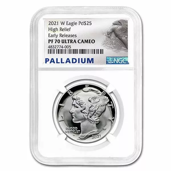 2021-W 1 oz Proof Palladium Eagle PF-70 NGC (Early Releases)