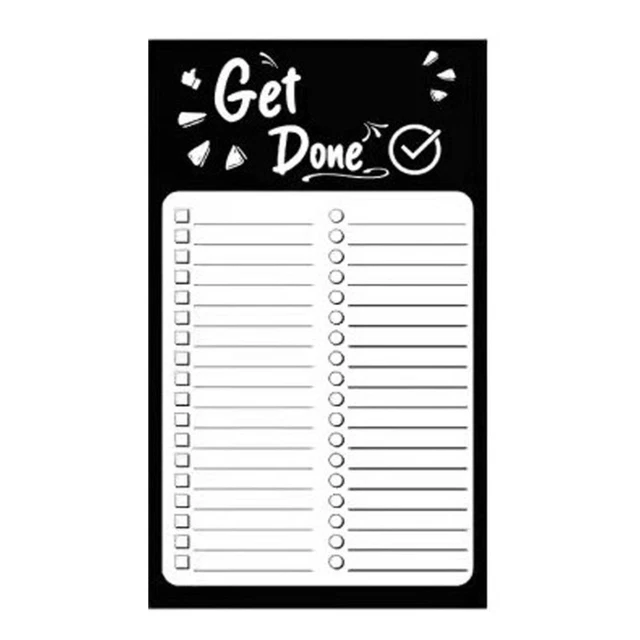 Listnote Day GROCERY LIST NOTEPAD with Magnet Memo Note Pad for Shopping To Do Lists ...