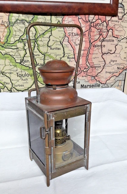 Ancienne Lanterne D'horloger (lanterne Aux Vis) Avec 3 Lanternes Et Manche En ébène - Pour Montres - Occasion Bon état