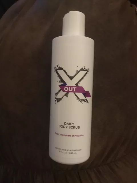 Proactiv X Out Daily Body Scrub Acne Cleanser 8oz 2% Salicylic Acid Exp 3/19