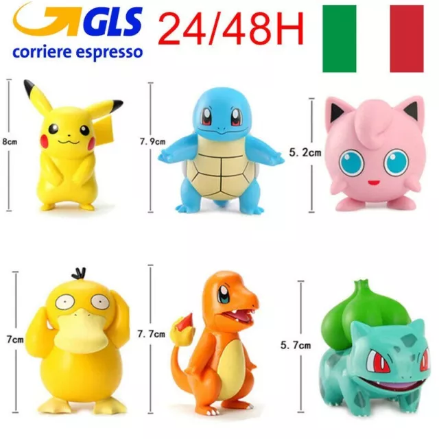 Figurine Pokemon Jouet 8 Pack – Pokemon Figurine 5-8 cm – Pikachu