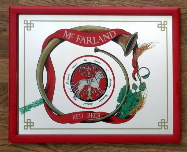 Mc FARLAND - Specchio Pubblicitario BIRRA -  - Beer Advertising vintage   Mirror