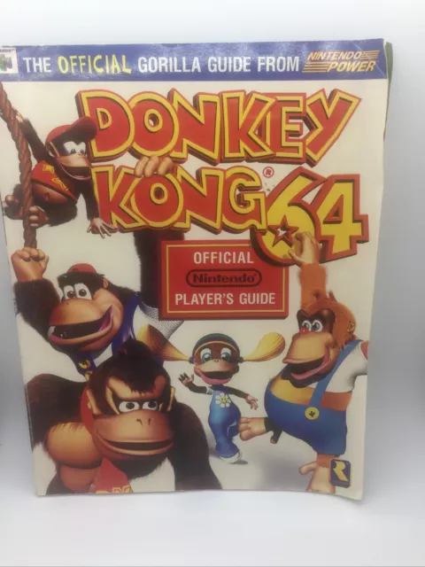 Guía de estrategia para jugadores Nintendo Power Donkey Kong 64 N64 - áspera