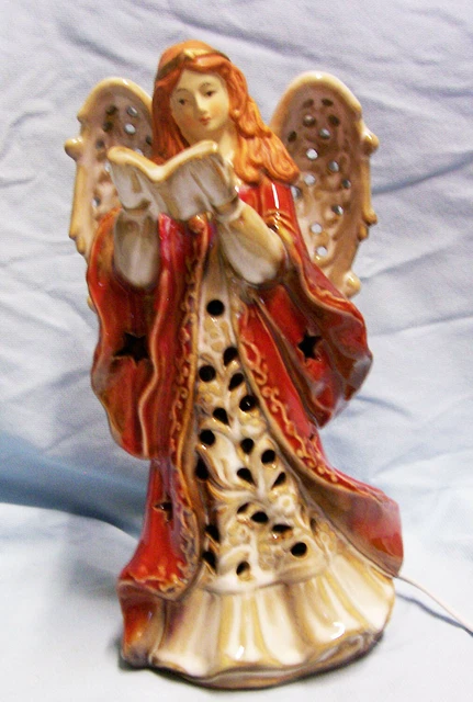 ANGEL LIGHTED C0RD TOGGLE SWITCH Collectible Porcelain in Box Model Jese/17 (A1)