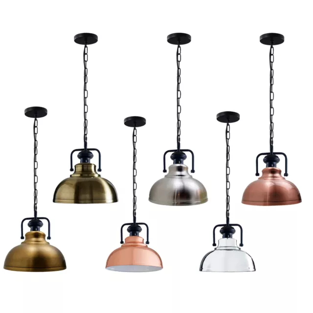 Retro Modern Industrial Vintage Metal Ceiling Lampshade Chandelier Pendant Light